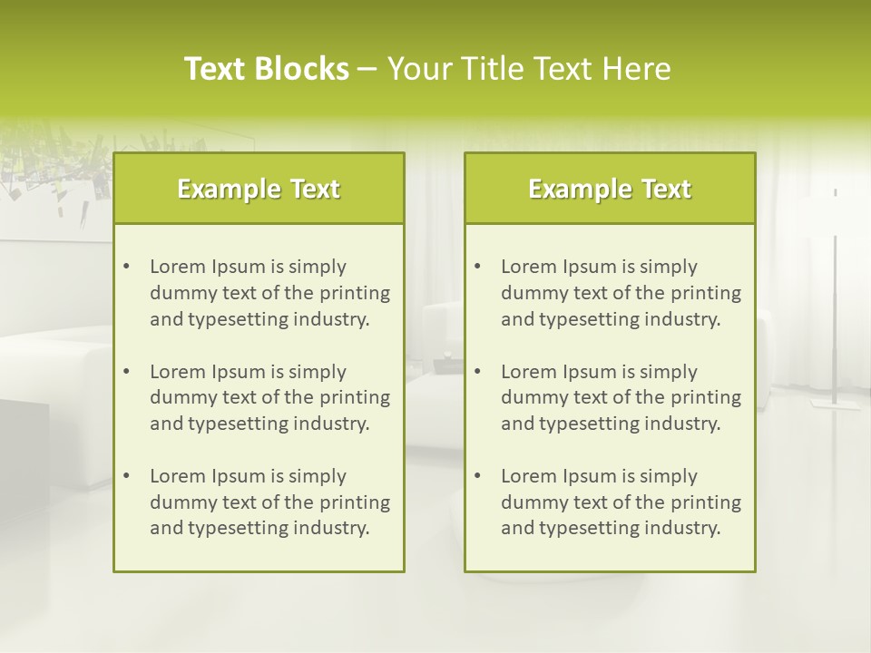 Eigenheim Leder Tisch PowerPoint Template