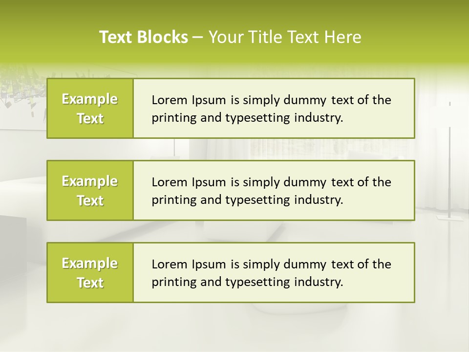 Eigenheim Leder Tisch PowerPoint Template