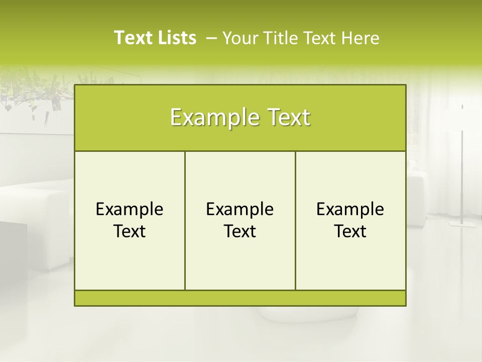 Eigenheim Leder Tisch PowerPoint Template