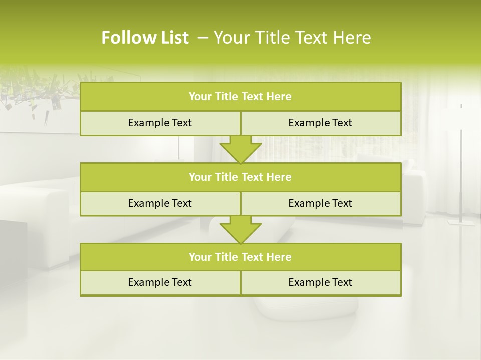Eigenheim Leder Tisch PowerPoint Template