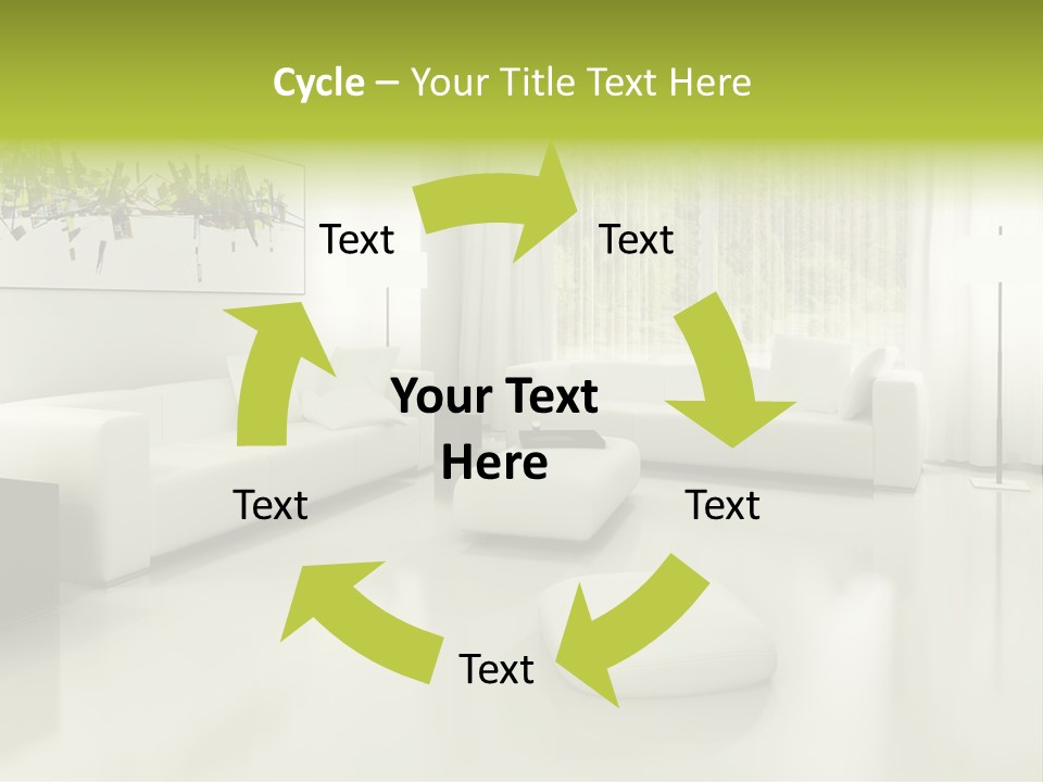Eigenheim Leder Tisch PowerPoint Template