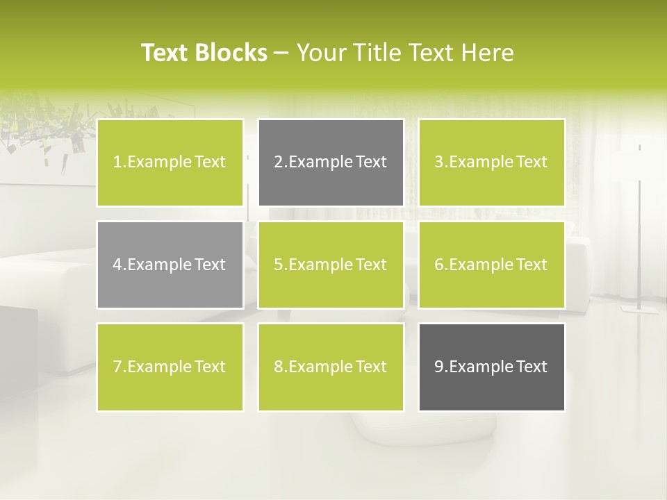 Eigenheim Leder Tisch PowerPoint Template