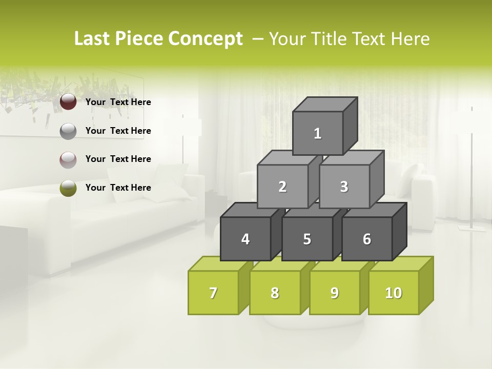 Eigenheim Leder Tisch PowerPoint Template