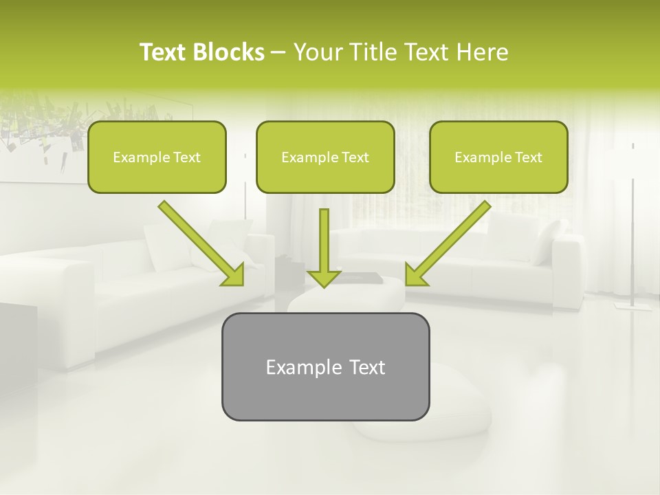 Eigenheim Leder Tisch PowerPoint Template