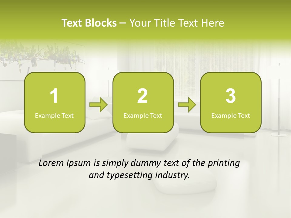 Eigenheim Leder Tisch PowerPoint Template