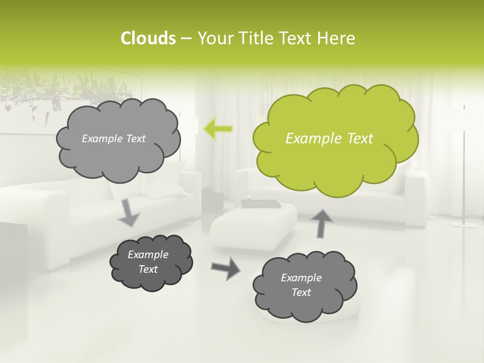 Eigenheim Leder Tisch PowerPoint Template