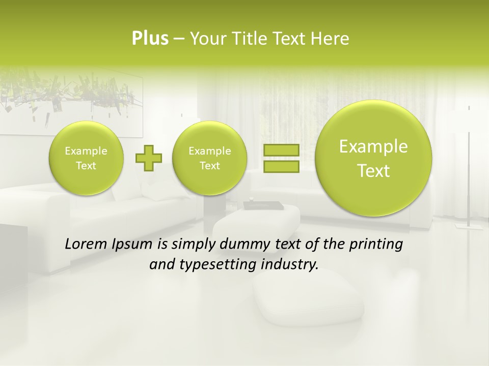 Eigenheim Leder Tisch PowerPoint Template