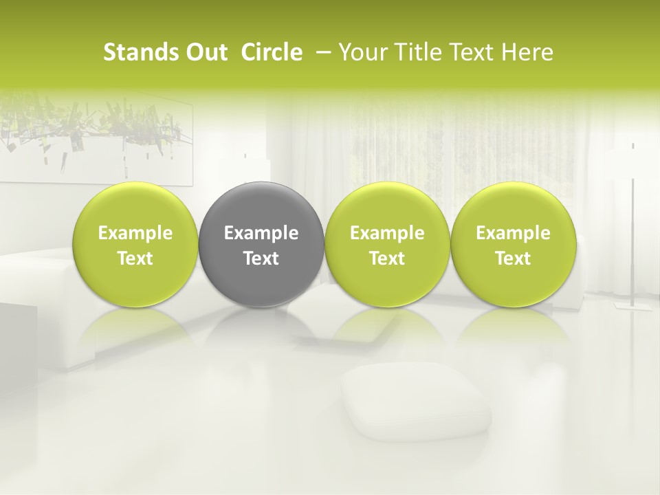 Eigenheim Leder Tisch PowerPoint Template