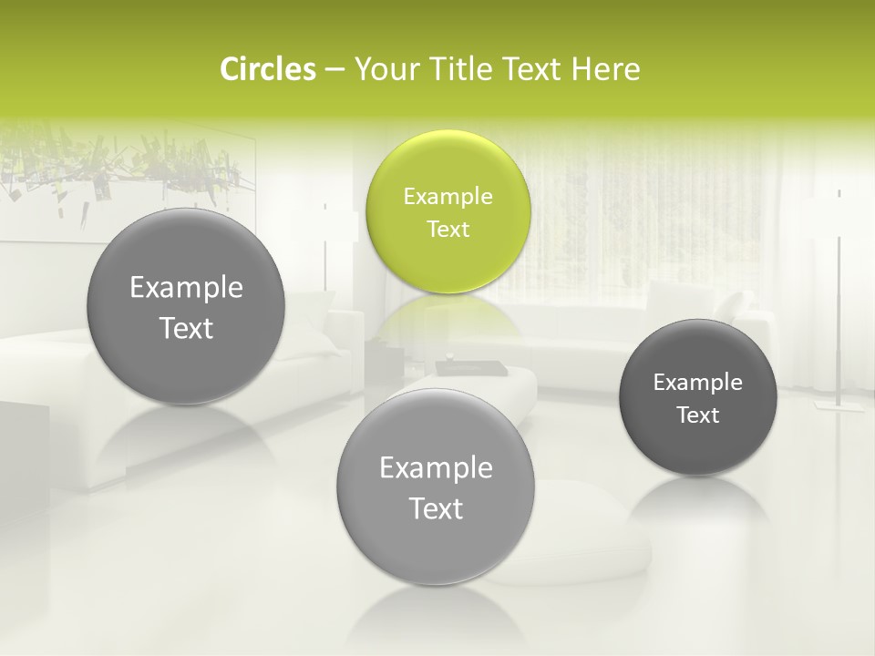 Eigenheim Leder Tisch PowerPoint Template