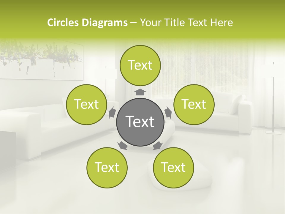 Eigenheim Leder Tisch PowerPoint Template