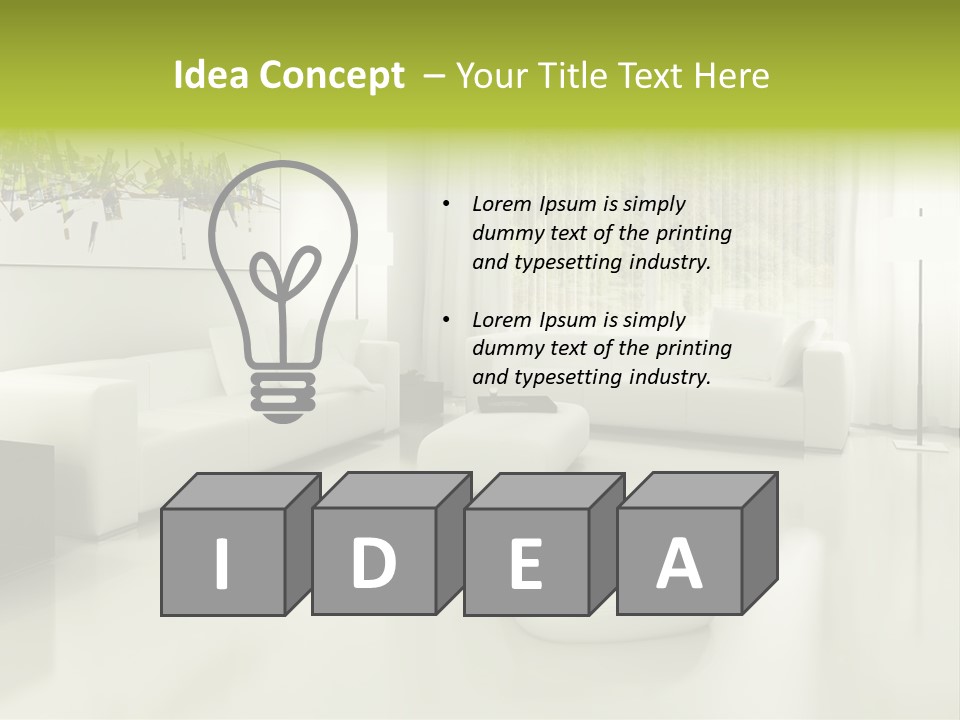 Eigenheim Leder Tisch PowerPoint Template