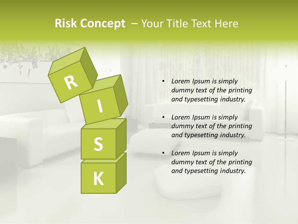 Eigenheim Leder Tisch PowerPoint Template