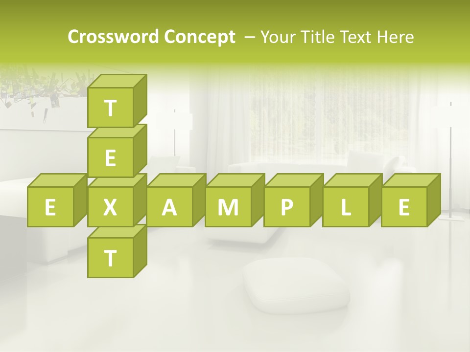 Eigenheim Leder Tisch PowerPoint Template