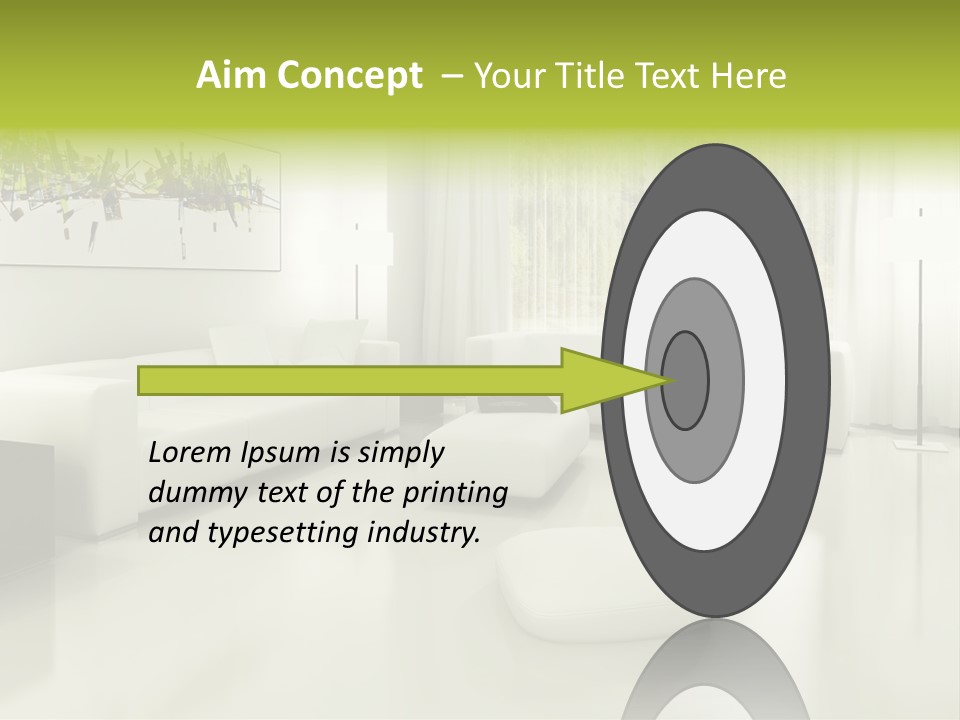 Eigenheim Leder Tisch PowerPoint Template