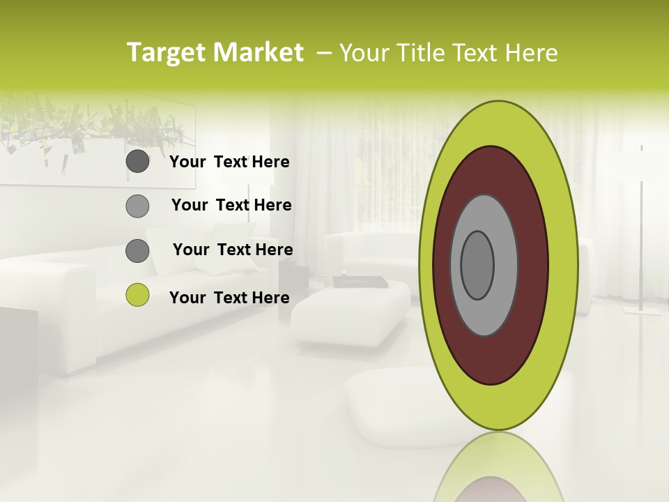 Eigenheim Leder Tisch PowerPoint Template