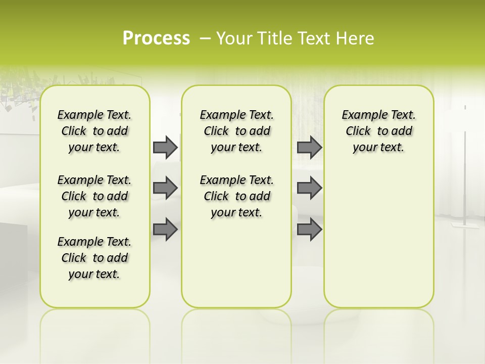 Eigenheim Leder Tisch PowerPoint Template