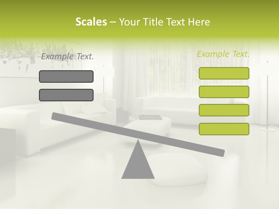 Eigenheim Leder Tisch PowerPoint Template