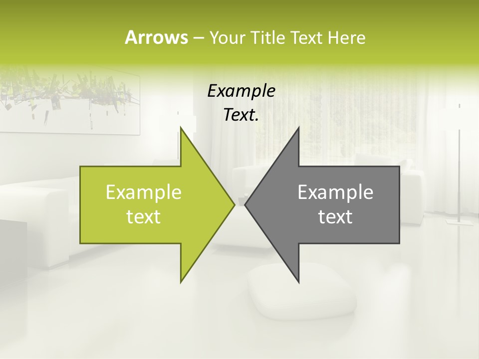 Eigenheim Leder Tisch PowerPoint Template