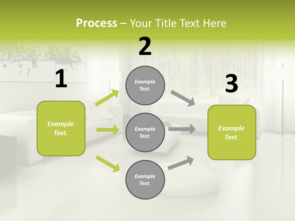 Eigenheim Leder Tisch PowerPoint Template