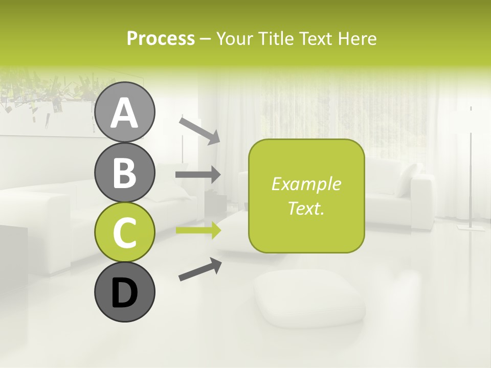 Eigenheim Leder Tisch PowerPoint Template