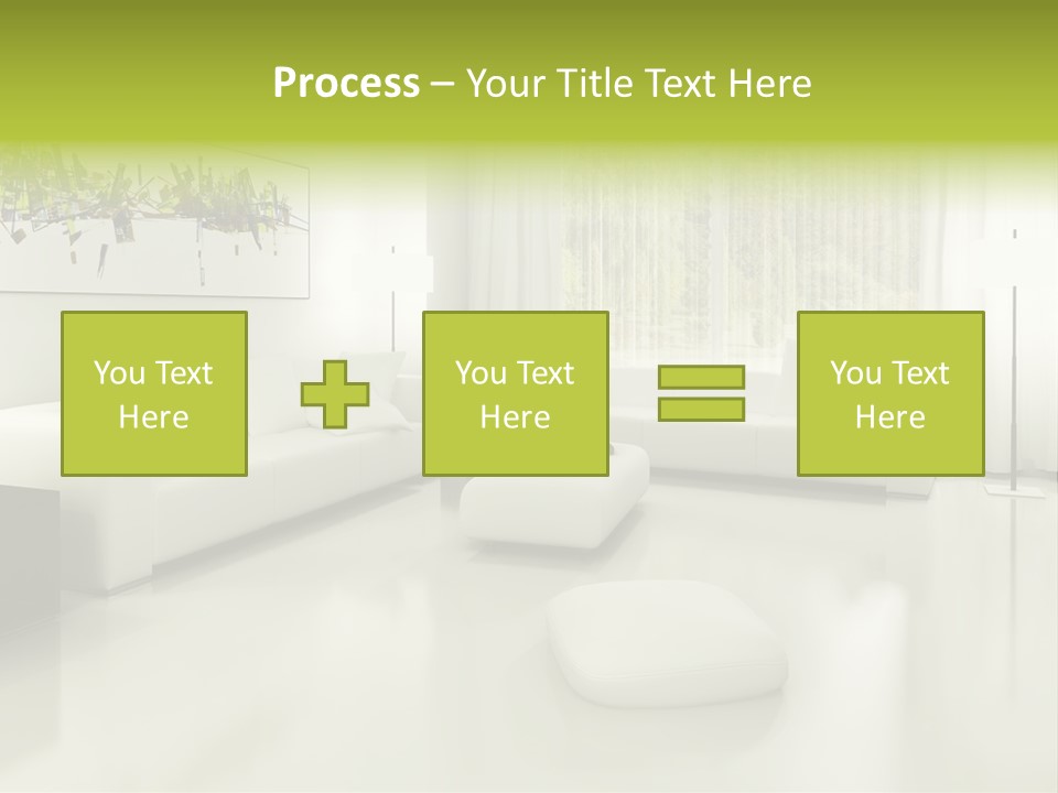 Eigenheim Leder Tisch PowerPoint Template