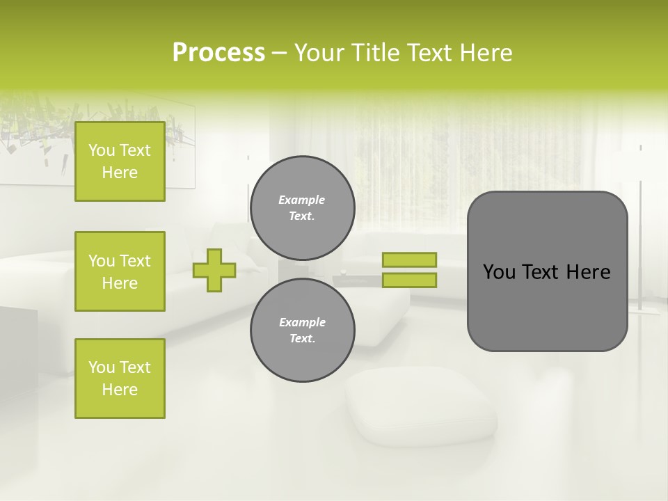 Eigenheim Leder Tisch PowerPoint Template