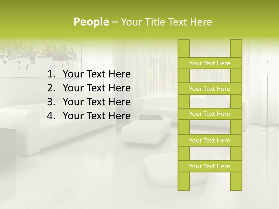 Eigenheim Leder Tisch PowerPoint Template