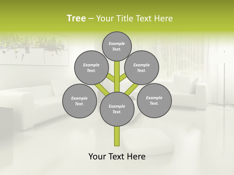 Eigenheim Leder Tisch PowerPoint Template