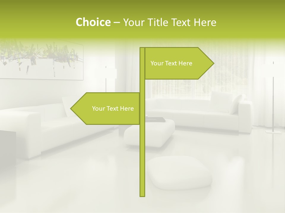 Eigenheim Leder Tisch PowerPoint Template