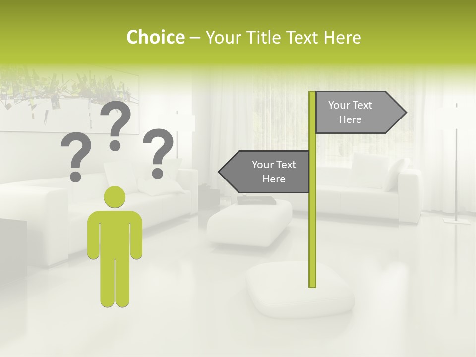 Eigenheim Leder Tisch PowerPoint Template