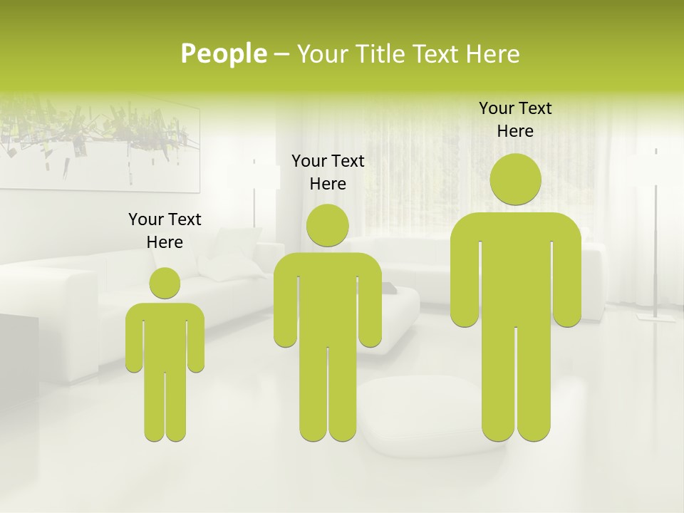 Eigenheim Leder Tisch PowerPoint Template