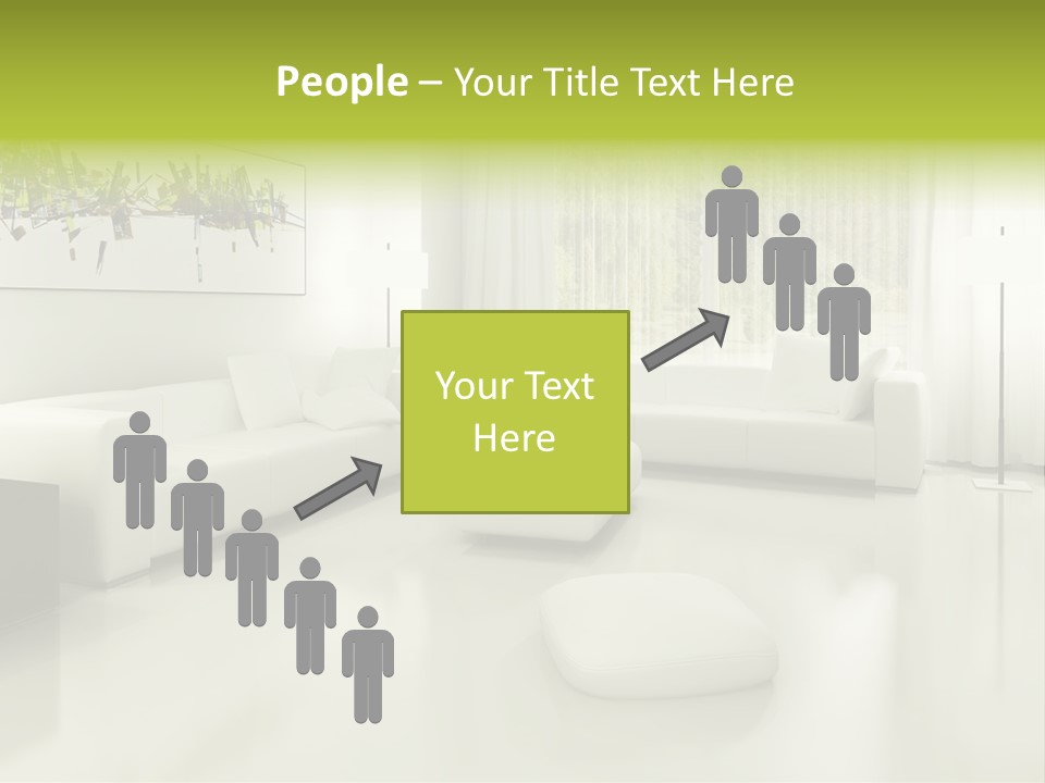 Eigenheim Leder Tisch PowerPoint Template