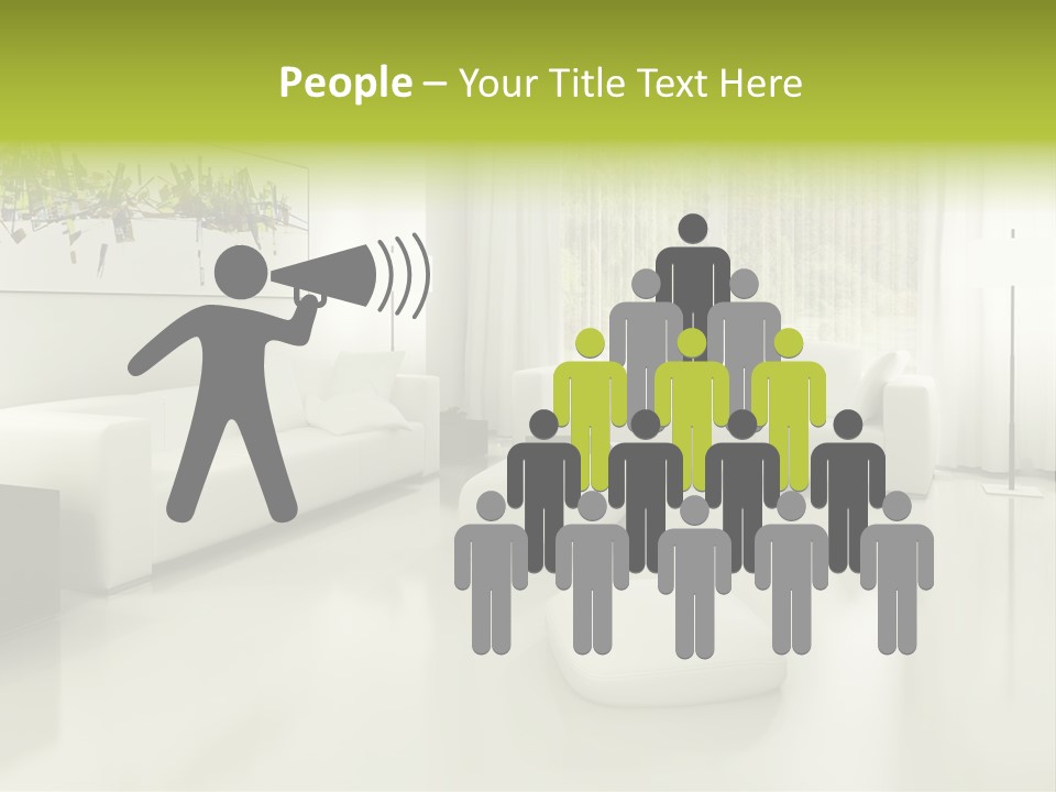 Eigenheim Leder Tisch PowerPoint Template