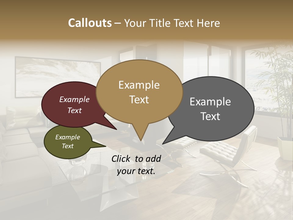 Behaglich Architektur Eigenheim PowerPoint Template