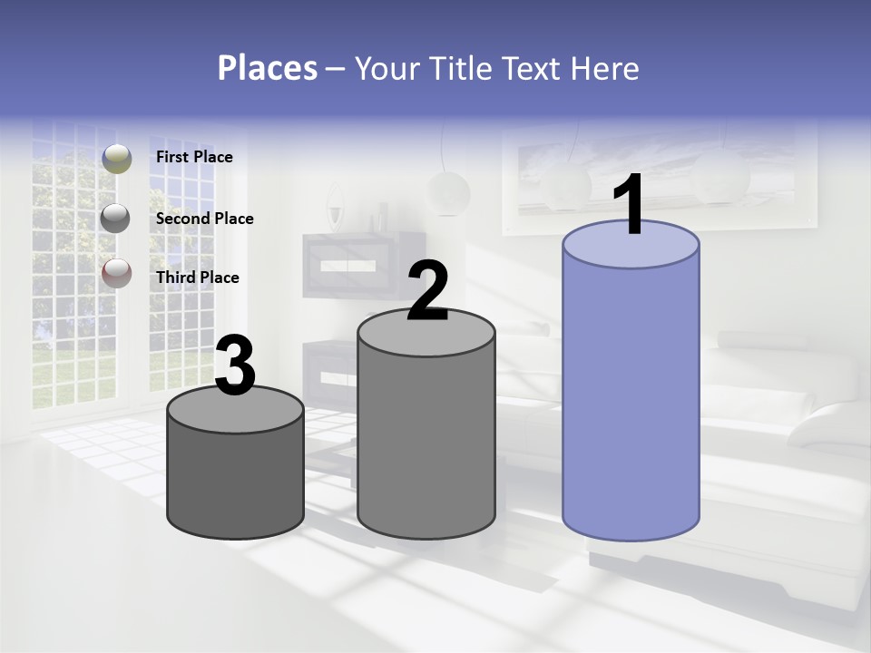 Tisch Wei Behaglich PowerPoint Template