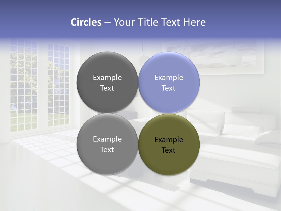 Tisch Wei Behaglich PowerPoint Template