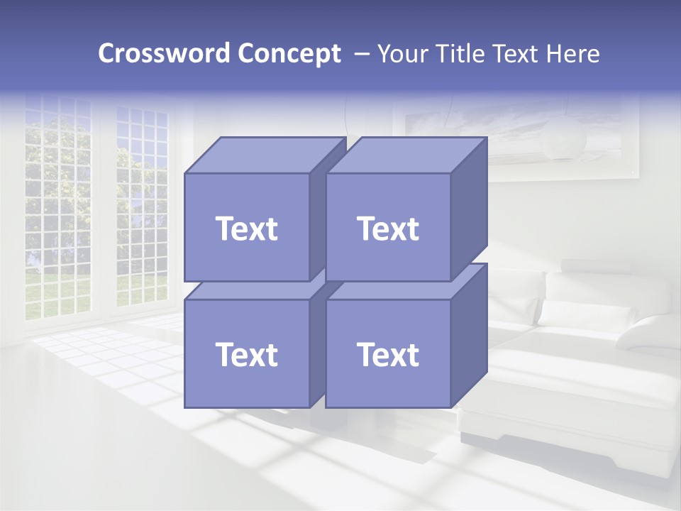Tisch Wei Behaglich PowerPoint Template