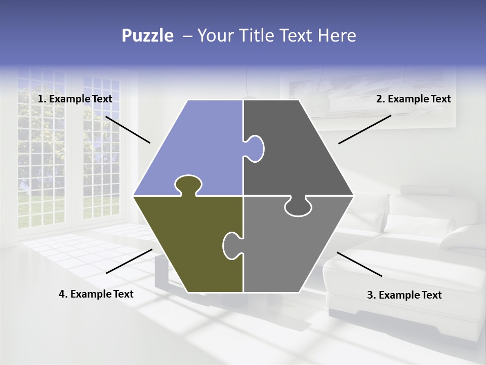Tisch Wei Behaglich PowerPoint Template