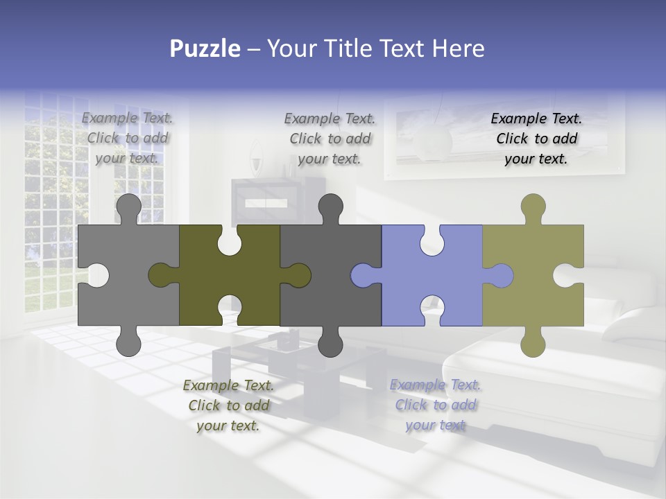 Tisch Wei Behaglich PowerPoint Template