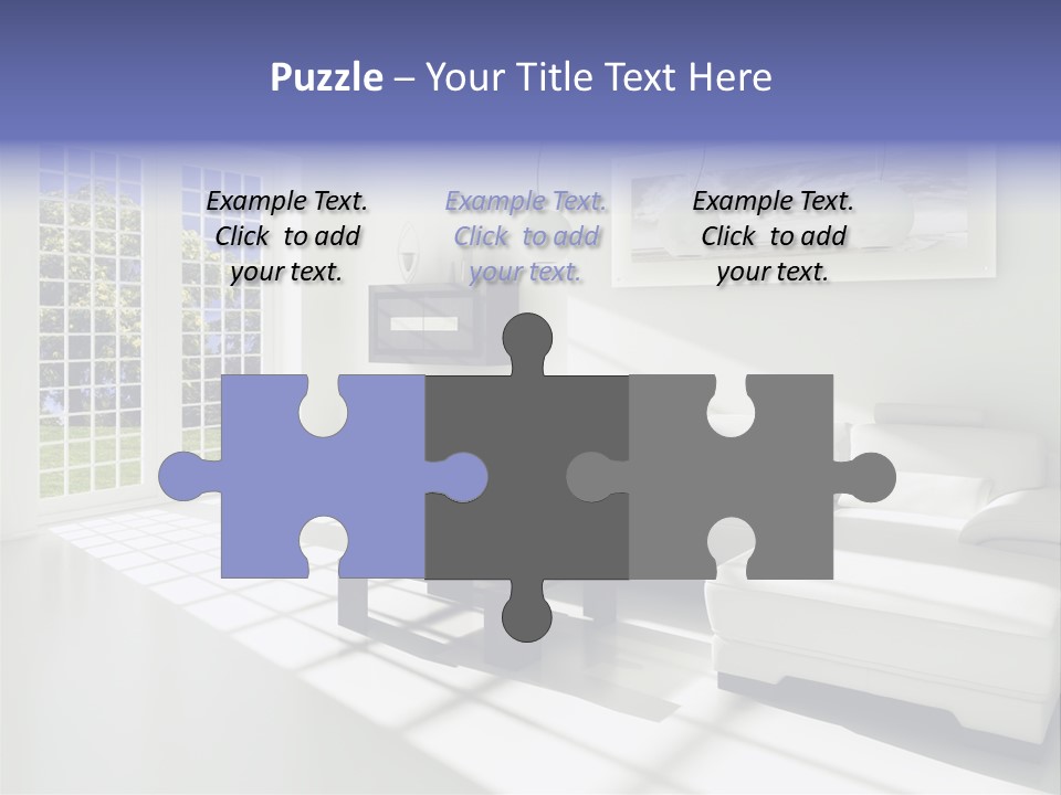 Tisch Wei Behaglich PowerPoint Template