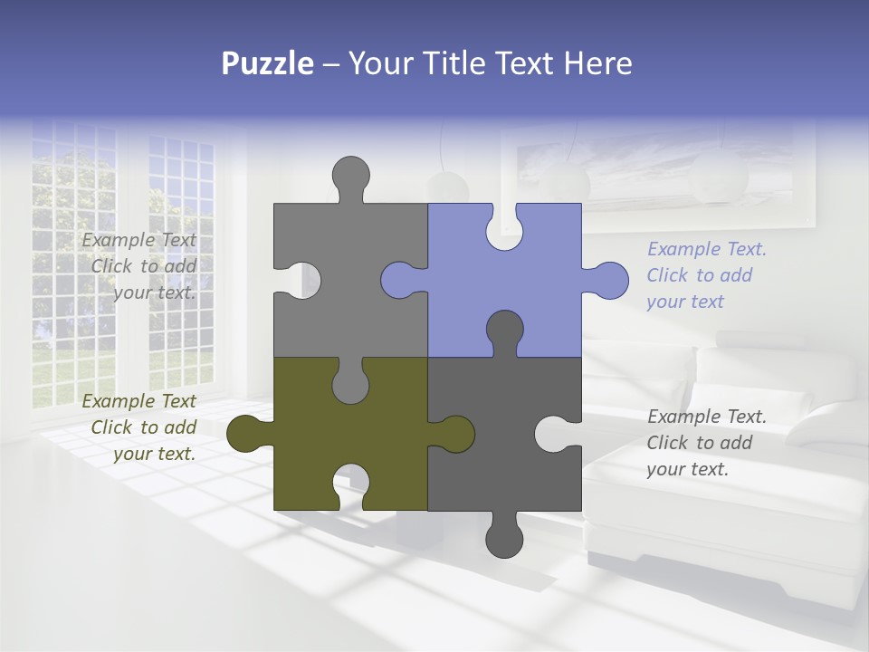 Tisch Wei Behaglich PowerPoint Template
