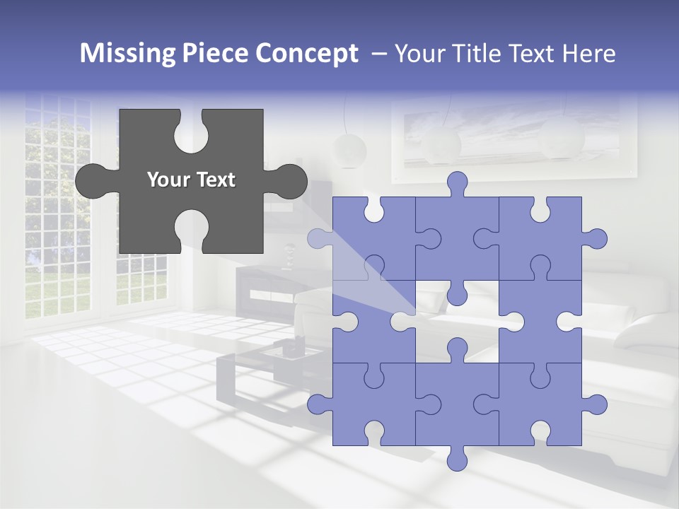 Tisch Wei Behaglich PowerPoint Template