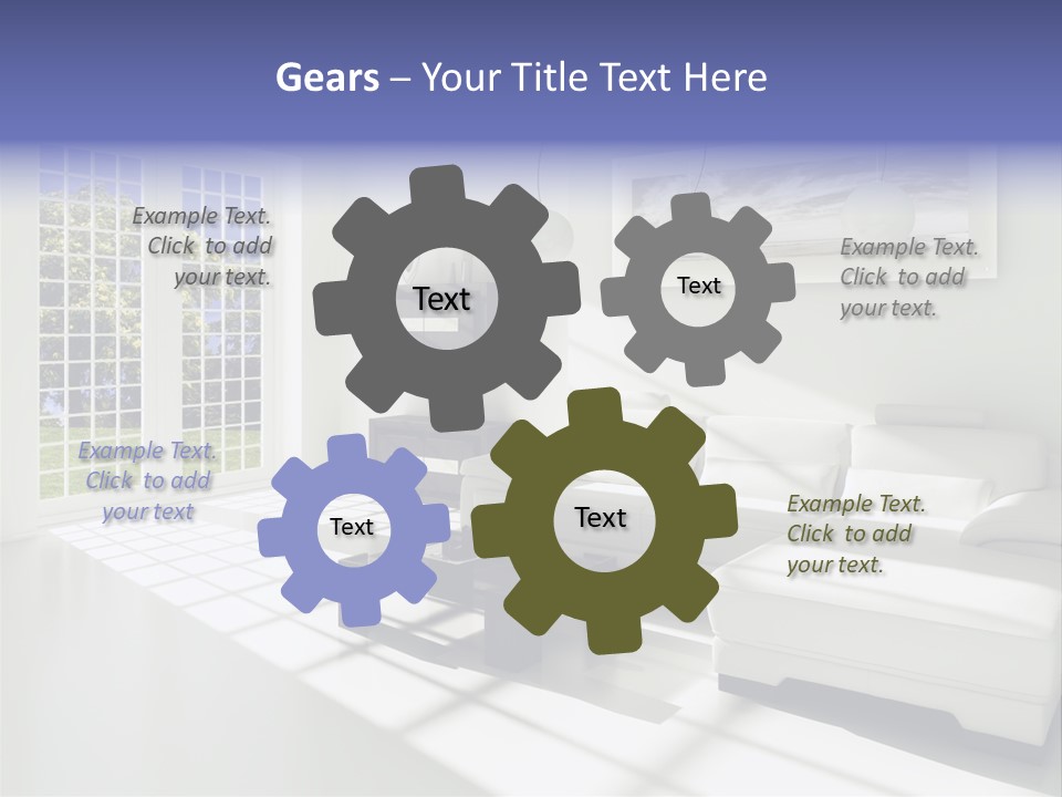 Tisch Wei Behaglich PowerPoint Template