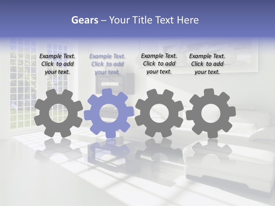 Tisch Wei Behaglich PowerPoint Template