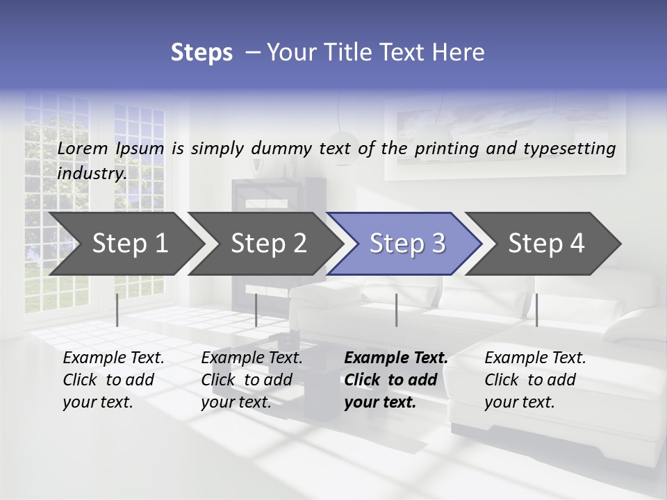 Tisch Wei Behaglich PowerPoint Template