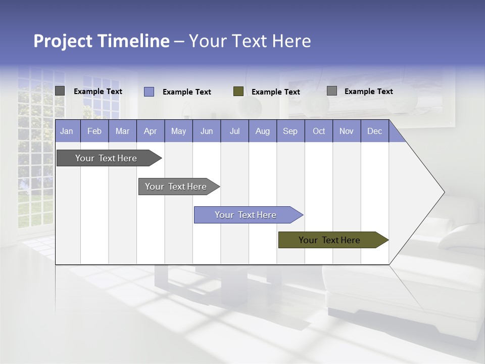 Tisch Wei Behaglich PowerPoint Template