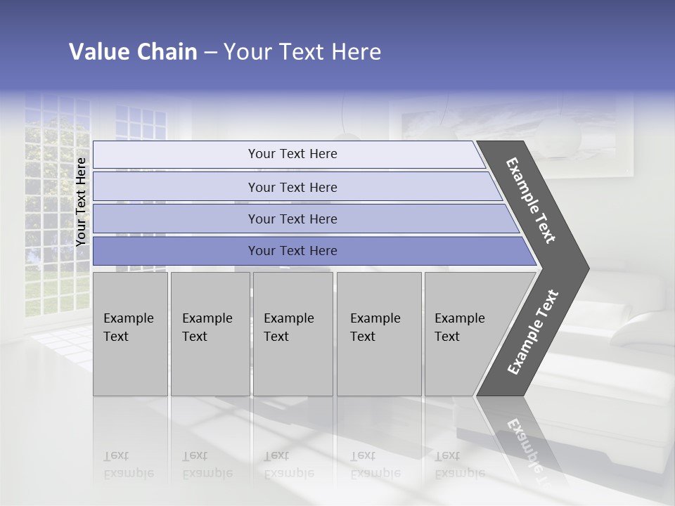 Tisch Wei Behaglich PowerPoint Template