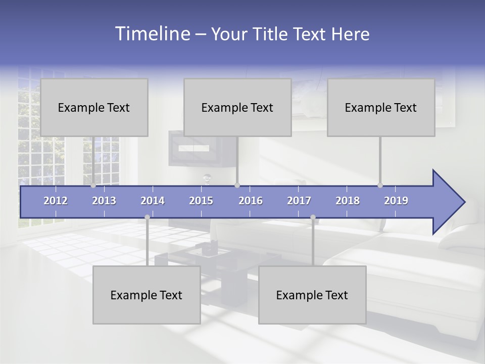 Tisch Wei Behaglich PowerPoint Template