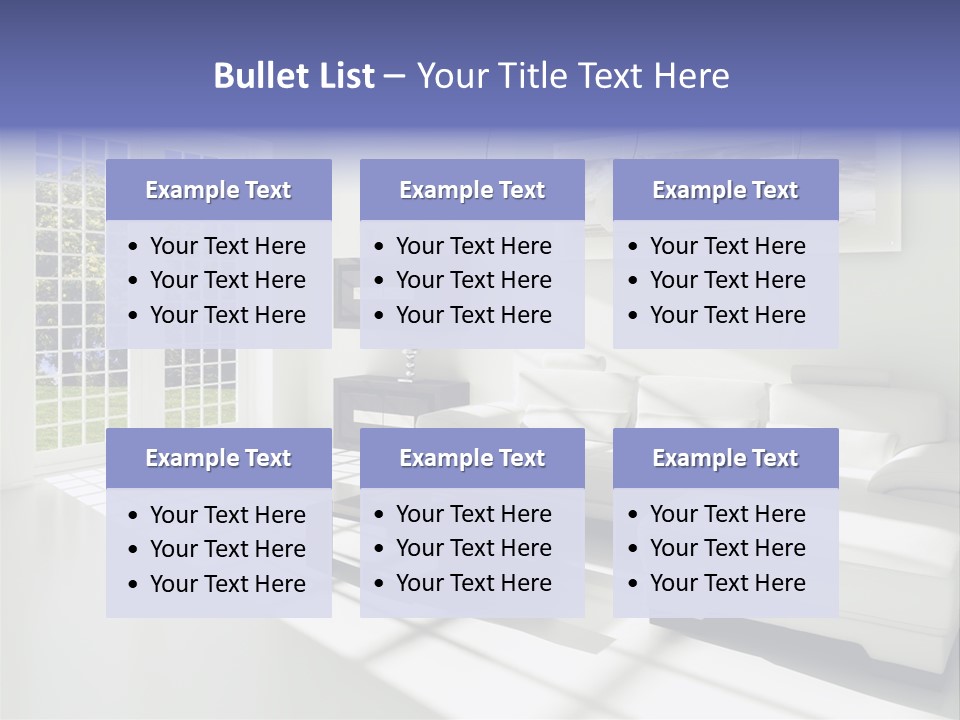 Tisch Wei Behaglich PowerPoint Template