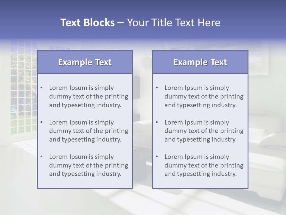 Tisch Wei Behaglich PowerPoint Template
